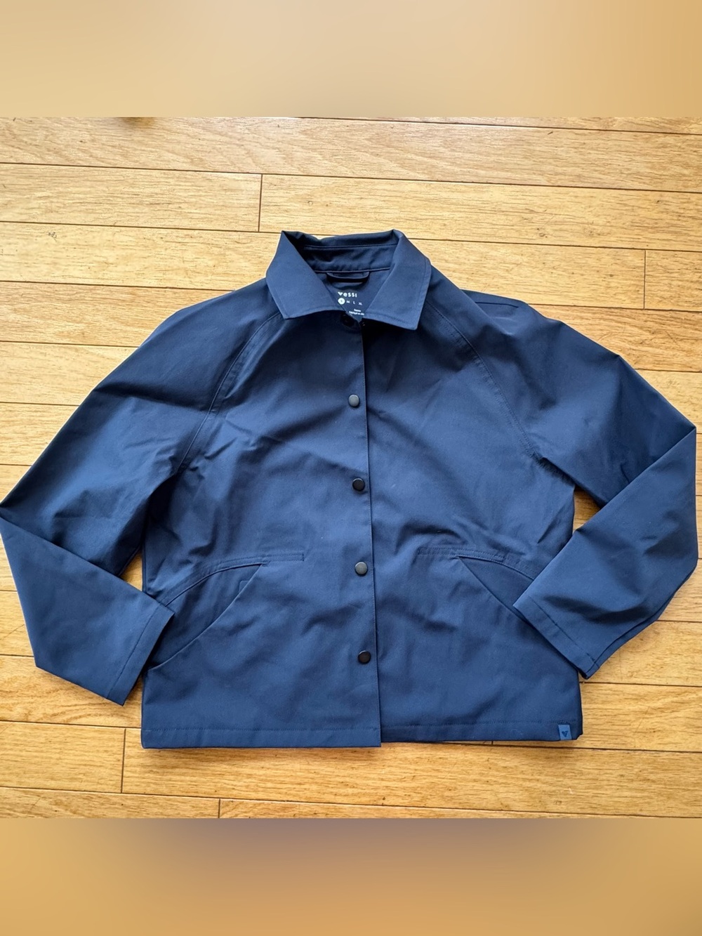 Vessi Navy Waterproof Coach Jacket Women’s Small NWT-Like